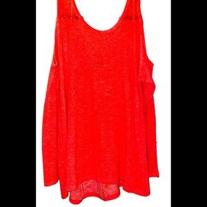 Hot pink cold shoulder sweater